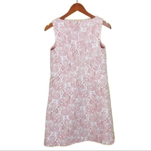 VICTORIA BECKHAM for Target Blush Paisley Floral Jacquard Shift Dress Si… - Picture 4 of 13